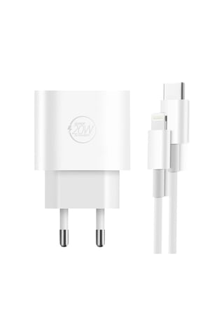 Powerway Rxs20 Hızlı 20 Watt Type C To Lightning Şarj Aleti + Kablo