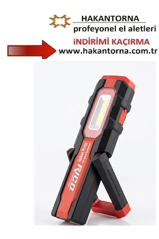 Rico Şarjlı Mıknatıslı Led Lamba Işıldak Fener Kamp Lambası 013-rc0043 Rico 600 Lümen 3 Renk Yanabilme