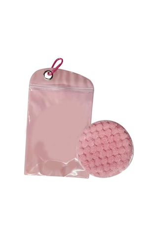 Dolıty Kum Temizleme Torbası Fırçası Cilt Dostu Plaj Pembe Pembe