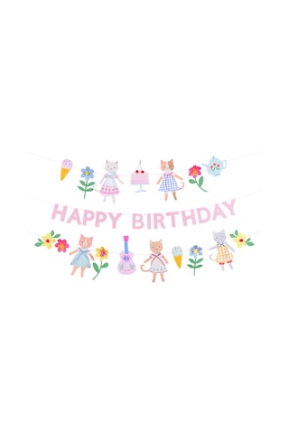 Meri Meri - Kitten Club Garland Set - Yavru Kedi Kulübü Asılan Süs Seti Tüm Yaşlar