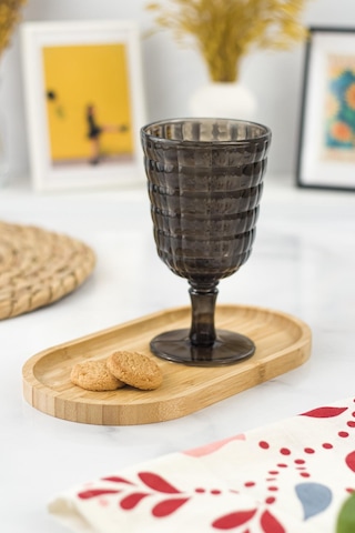 Allegra Füme Kadeh Bardak - 450 Ml Tekli Akrilik Malzeme - Cam Değildir Kırılmaya Dayanıklı - 9033185655360