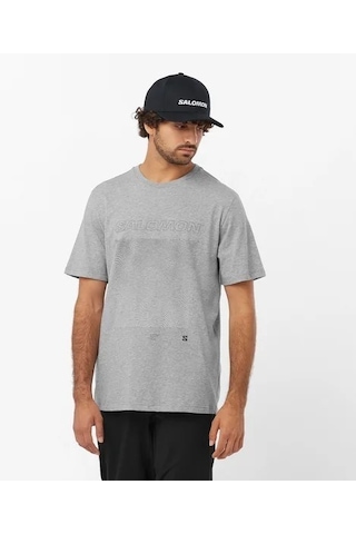 Salomon Graphıc Ss Tee M Heather Grey T-shırt Lc2219300 001