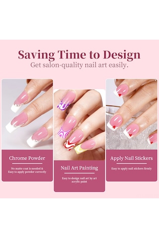 Ruicoo 15 Boyutlu 9 Renkli Fransız Stili Jel Tırnak Uçları - Hızlı Uygulama, Güçlü Tutuş, Doğal His