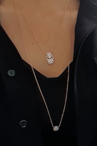 Iki Şekilde Kullanılabilir Fatmanın Eli ve Nazar Boncuklu 925Ayar