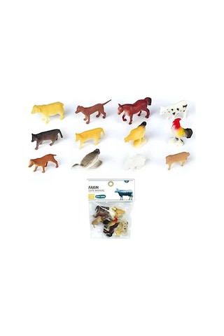 Minik Eller İçin Büyük Eğlence 12 Parça Yumuşak Ve Sevimli Çiftlik Hayvan Seti Hayvan