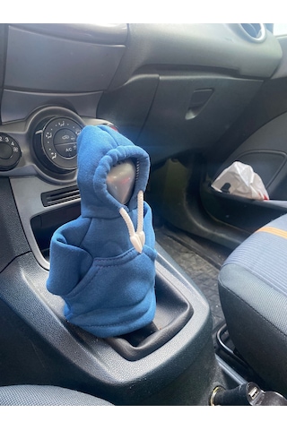 Vites Poları - Her Araca Uyumlu Vites Süsü Vites Hoodie Araç Aksesuarı Mavi