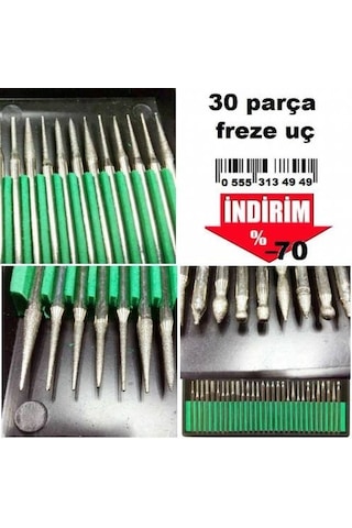 Freze Uç 30 Parça Ahşap Cam Seramik Oyma Düzeltme Gravür Işlemi