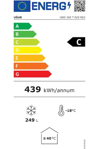 Uğur UDD 365 T D/S R63 Sandık Tipi Derin Dondurucu