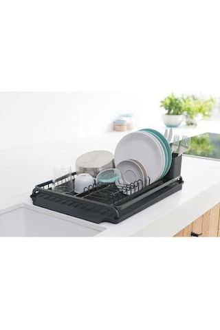 Brabantia Dark Grey Büyük Bulaşıklık Sepeti Gri