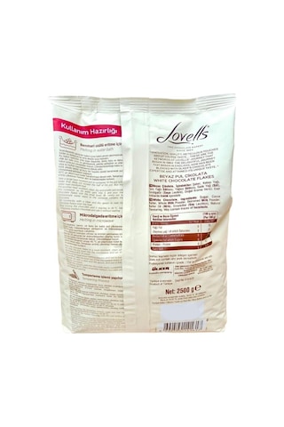 Lovells Beyaz Pul Çikolata 2500 G