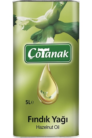 Çotanak Fındık Yağı Teneke 5 L Çotanak Fındık Yağı Teneke 5 L