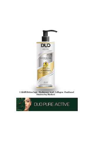 Duo Pure Active Herbal Extract Saç Dökülmesine Karşı Saç Bakım Maskesi 250 ML