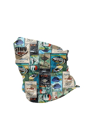 Stafu Pro Bogeyman Stamp Bandana Bandana-bn-pul Çok Renkli