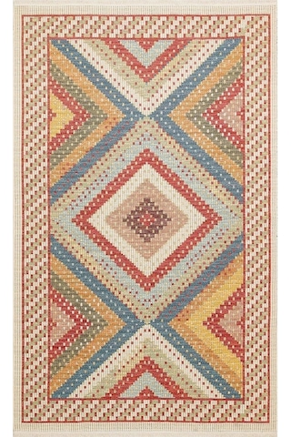 Hoom Rugs Vgt 10 Red Yıkanabilir Çift Taraflı Halı