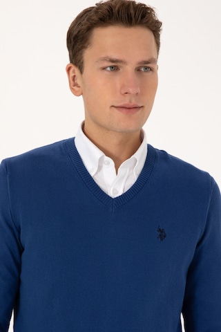 U.S. Polo Assn. U.s. Polo Assn. Erkek İndigo Kazak /triko 50313662-vr028 Indigo