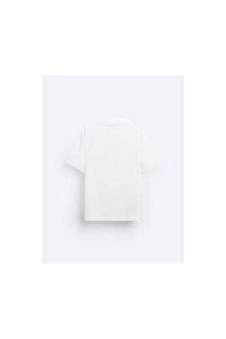Oversize Unisex Ekru T-shirt - Hayat Ağacı Ekru
