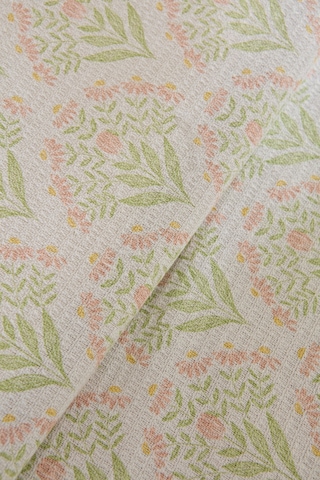 Kaşmir Home Daisy %100 Pamuk Çift Kişilik Pike Takımı Somon Somon