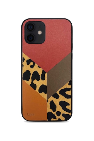 Kajsa Apple Uyumlu iPhone 12 Pro Kılıf Kajsa Glamorous Serisi Leopard Combo Kapak ZORE-216729