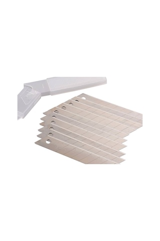 Maket Bıçağı - Falçata Ağzı - Yedeği Kalın 18mm - 10 Adet Evimdeyokyok