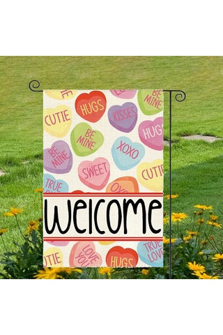 Homyl Sevgililer Günü Bahçe Bayrağı Parti Aksesuarları