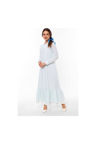 Pastelastore Neva Kadın Elbise Maxi Boy 1020-1 Açık Mint