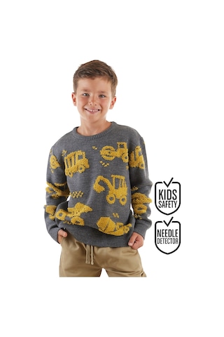 Denokids İnşaat Araçları Erkek Çocuk Kazak