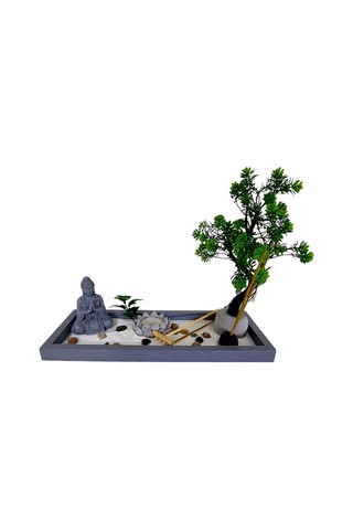 T.concept Dekoratif Buda Heykeli Dikdötgen Zen Bahçesi