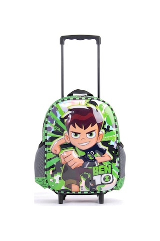 Hakan Çanta Ben 10 Kabartmalı Işıklı ve Çekçekli Anaokul