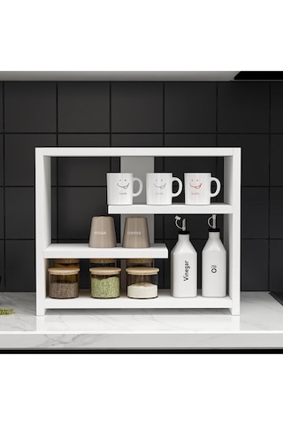 Gupse Raf Atlantik Çam - Beyaz Beyaz