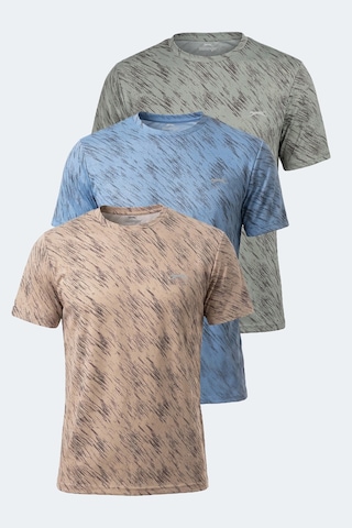 Slazenger Hady I 3 Lü Set Erkek Bej - Mavi - Nane Tişört