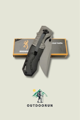 Browning Siyah Tailed Kamp Çakı 21,5 Cm siyah