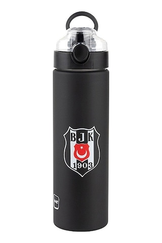 Nusrat Bilişim 630 Ml Beşiktaş Tritan Matara Siyah Renk Hafif Ve Sızdırmaz Tasarım Çok Renkli