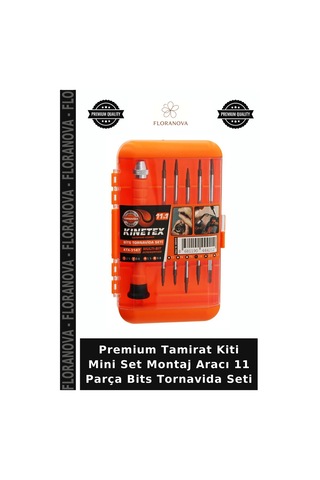 Premium Tamirat Kiti Mini Set Montaj Aracı 11 Parça Bits Tornavida Seti