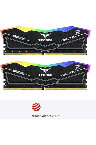 Team T-Force DELTA FF3D532G7800HC38DDC01 RGB 32 GB(2x16 GB) 7800 Mhz DDR5 CL38 Siyah Gaming Ram