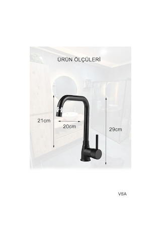 Siyah Robot Siyah Tepe Yağmurlama Duş Seti Mutfak Banyo Lavabo Bataryası Set Siyah