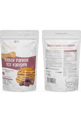 OG natural Hurma Tozlu Bebek Pankek Toz Karışımı 300 Gr +8 Ay