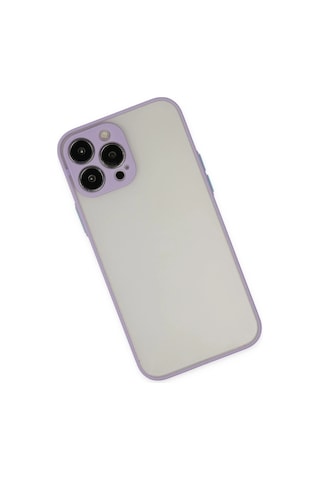 Newface Apple iPhone Uyumlu 14 Pro Max Kılıf Montreal Silikon Kapak Semeglbl - 53 - Mor