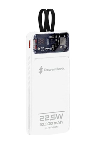 10000mah 22,5w Type-c Ve Lightning Kablolu Hızlı Şarj Powerbank