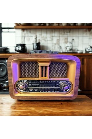 River World Radyo Klasik Retro Taşınabilen Usb Şarj