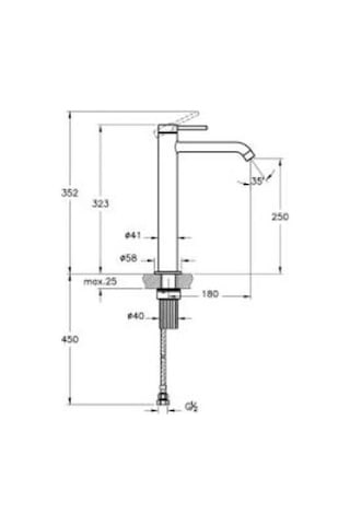 Artema Minimax Round A4353425 Lavabo Bataryası, Fırçalı Altın Diğer