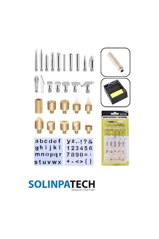 29 Parça Ahşap Yakma Uç Seti – Ağaç Dağlama, Kesme, Oyma, Kabartma Uçları