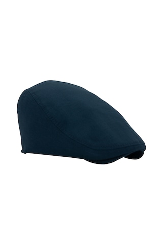 Şapkadan Lacivert Kasket Pamuklu London Flat Cap Şapka 45645dr56671