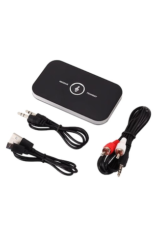 Cr19 Kablosuz 2in1 A2dp Bluetooth 5.0 Ses Adaptörü Alıcı-verici Transmitter-receiver Tv Pc Araç 3.5mm Aux Rca Kablo