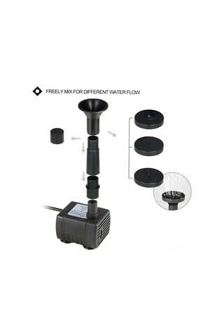 Vkemall Güneş Enerjili Sürekli Akışlı Fontain Pompa - Yüksek Verimli, Hızlı Başlangıç, 75cm Basınç, 150l/saat Debi, Çevre Dost