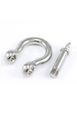 2'li Omega Zincir Kilidi. 10mm. Paslanmaz Krom