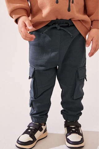 Lolliboomkids Erkek Çocuk Smile Desenli Kışlık 3 İplik Pamuklu Sweatshirt Kargo Eşofman Alt-üst Takım Turuncu