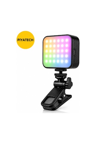 Şarjlı Rgb Mini Led Çekim Işığı Vlog Kamera Ve Telefon Konferans Işığı 2000mah