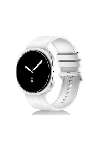 Samsung Galaxy Watch 9 40mm Uyumlu Krd-159 22mm Silikon Kordon - Beyaz