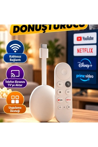 Kablosuz Akıllı Tv Dönüştürücü Uygulama Destekli Medya Aktarım Cihazı Diğer
