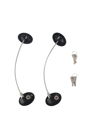 2 Adet Kapı Kilidi Güçlü Yapışkanlı Dondurucu Kapı Kilidi Anahtarlı